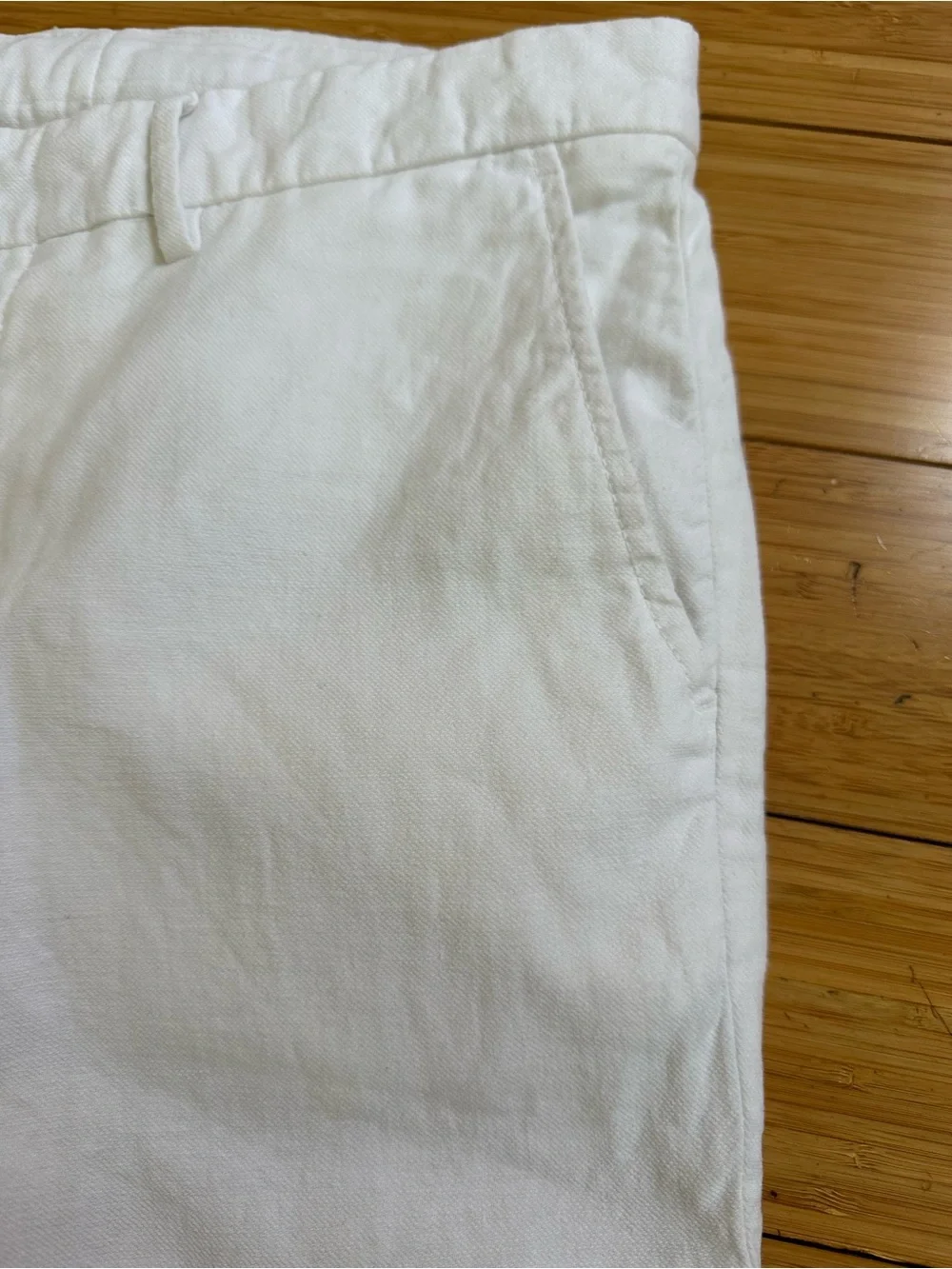 Desire 1995 White Linen Pants Made in Italy Men’s IT 48 US 32 Casual Summer